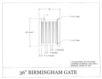 Birmingham 36" x 48" Gate