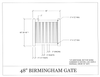 Birmingham 48" x 48" Gate