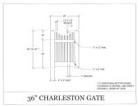Charleston 36" x 72" Gate