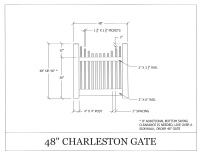 Charleston 48" x 72" Gate
