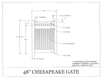 Chesapeake 48" x 72" Gate