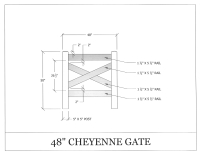 Cheyenne 48" x 50" Gate