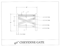 Cheyenne 60" x 50" Gate