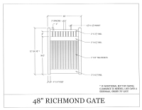 Richmond 48" x 72" Gate