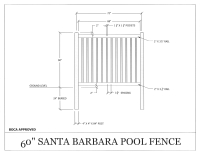 Santa Barbara 60" Fence