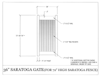 Saratoga 36" x 72" Gate