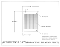 Saratoga 48" x 60" Gate