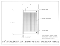 Saratoga 48" x 72" Gate
