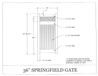 Springfield 36" x 72" Gate