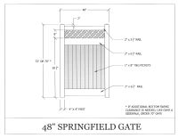 Springfield 48" x 72" Gate