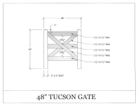 Tucson 48" Gate